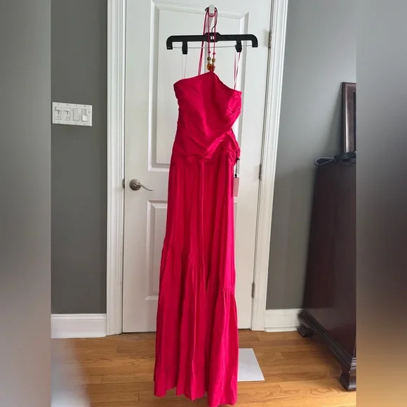 Astr | Dresses | Astr The Label Pink Asymmetrical Ruched Maxi Dress | Poshmark Astr | Dresses | Astr The Label Pink Asymmetrical Ruched Maxi Dress | Poshmark